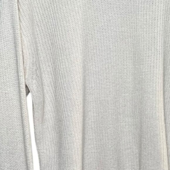 American Eagle Small Sweater White Knit Minimalist Cotton Blend AE Tops Spring S - Picture 6 of 9